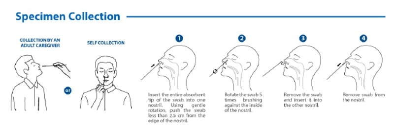 flowflex™ sars cov 2 antigen rapid test (self testing) specimen collection