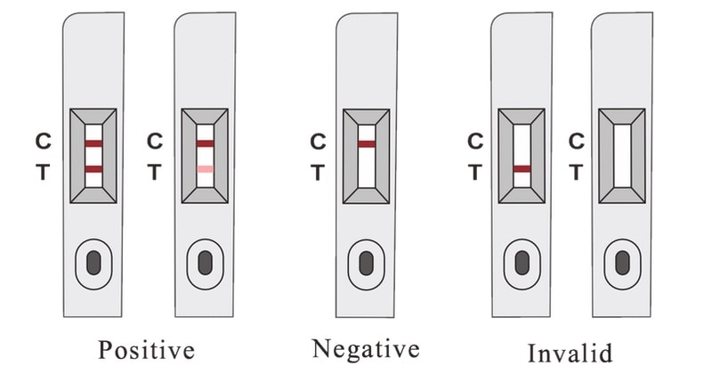 lituo covid 19 antigen detection kit (colloidal gold) self test kit result