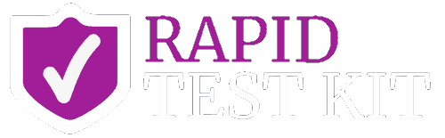rapid test kit logo white