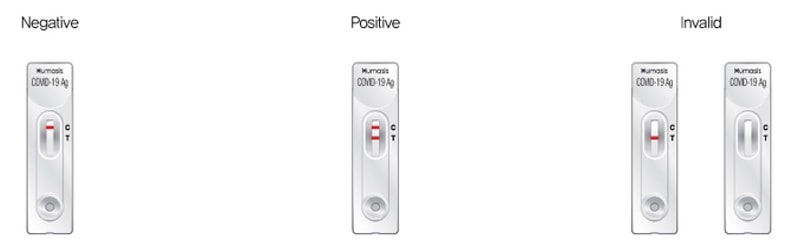 humasis covid 19 ag home test (self test) interpreting result