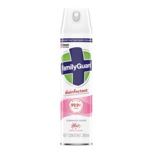 familyguard disinfectant aerosol fresh floral 280ml